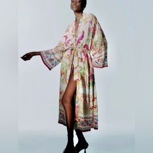 Zara Multicolor Patterned Robe